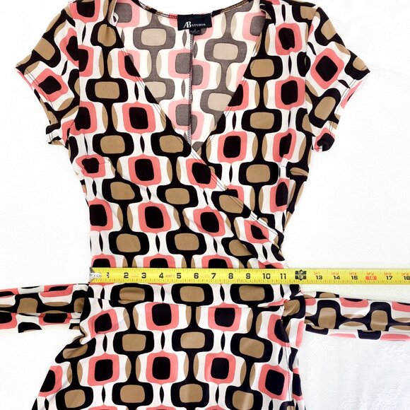 Vintage AB Studio Women's Wrap Dress Made In USA - Picture 12 of 13